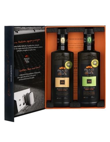 Palacio de los Olivos Duo Picual et Arbequina Coffret 2x250 ml.