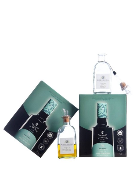 Molino de la Calzada d'Origen Picual Lucio Bag in Box 3L + Oil Cruet