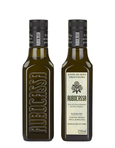 Aubocassa Arbequina Botella de vidrio 250 ml.