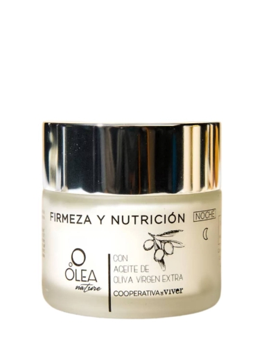 Olea Nature Crema de Noche Nutrición y Firmeza con Aceite de Oliva Virgen Extra 50 ml.