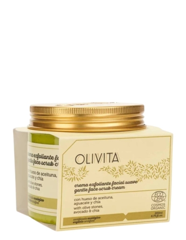 Olivita Crème exfoliante douce pour le visage 200 ml.