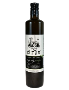 Oliflix Organic Glass bottle 750 ml.
