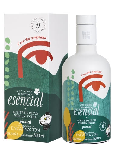 Esencial Verde Temprano Picual Etui 500 ml.