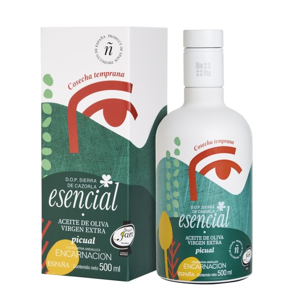 Esencial Verde Temprano Picual Etui 500 ml.