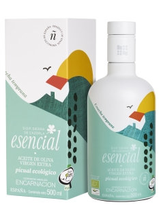 Esencial Verde Temprano Picual BIO Case 500 ml.