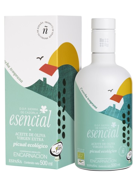 Esencial Verde Temprano Picual BIO Étui 500 ml.