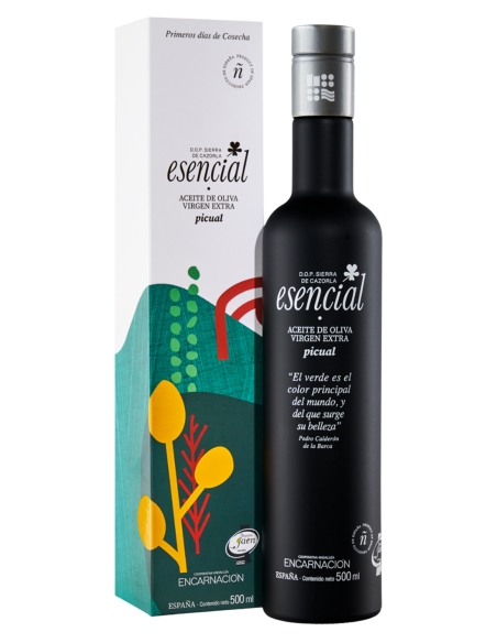 Esencial Verde Temprano Picual Serie Limitada Estuche 500 ml.