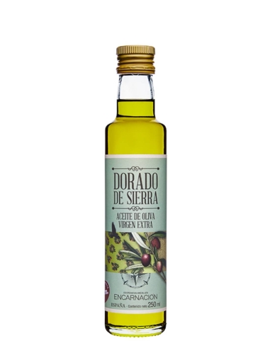 Dorado de Sierra Picual Botella de vidrio 250 ml.