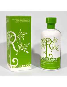 Morellana Hojiblanca - botella vidrio 500 ml. con estuche