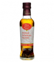 Oliva Essentia Aromatisé aux tomates sèchées, ail et thym - Bouteille verre 250 ml.