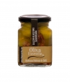 Oliva Essentia Aceituna Gordal caramelizada rellena de Dátil - Tarro 300 gr.