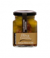 Oliva Essentia Aceituna Gordal caramelizada rellena de Dátil - Tarro 300 gr.