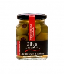 Oliva Essentia Aceituna Gordal caramelizada rellena de Arándanos - Tarro 300 gr.
