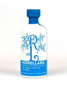 huile d'olive Morellana Picual bouteille en verre 500 ml frontal