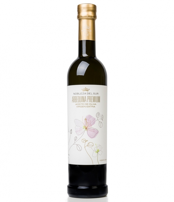 huile d'olive  nobleza del sur centenarium arbequina bouteille en verre 500 ml