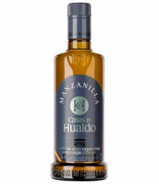 aceite de oliva casas de hualdo manzanilla botella de vidrio de 500ml 