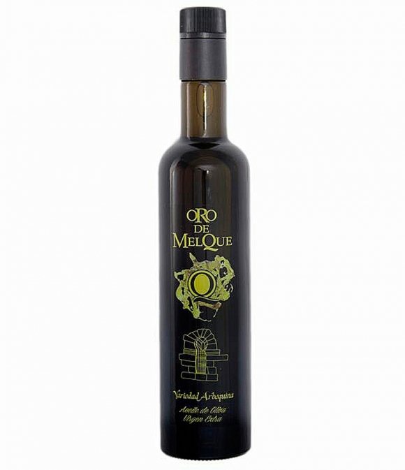 huile d'olive oro de melque arbequina bouteille en verre de  500ml