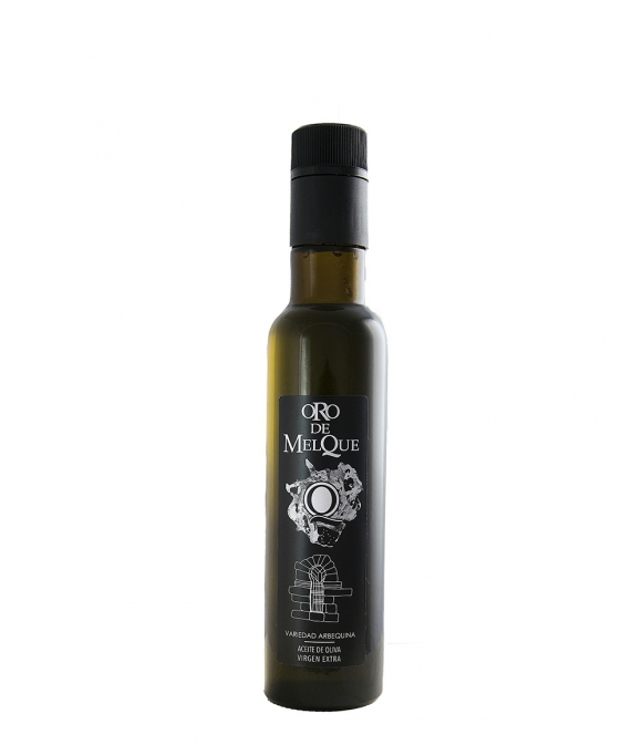 aceite de oliva oro de melque cornicabra botella de vidrio de  250ml 