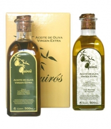 Oleo Quirós Picual - estuche cartón 2 frascas 500 ml.
