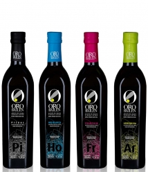 Set 4 Botellas Oro Bailen de 500 ml - Botellas de vidrio 500 ml.