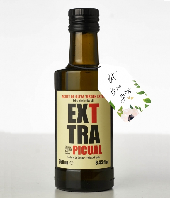Exttra Picual Cosecha Temprana Personalizada de 250 ml - Botella Vidrio 250 ml.