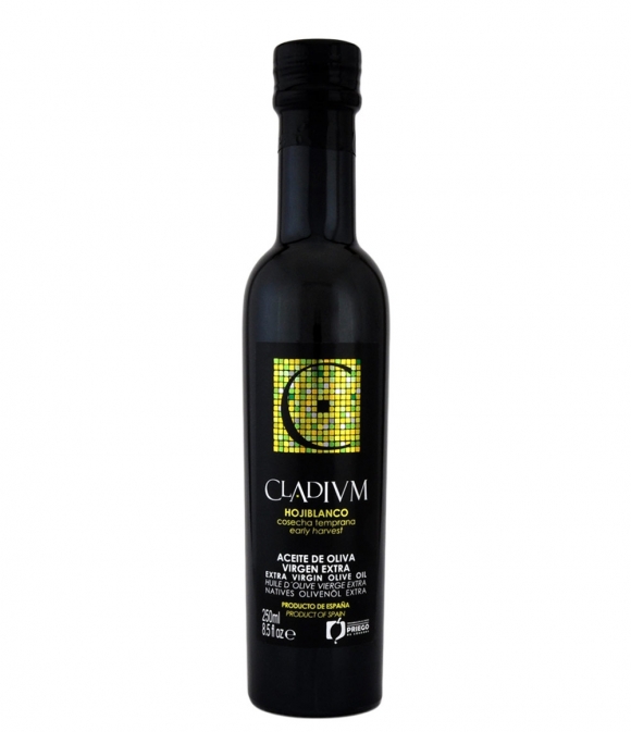 aceite de oliva cladium hojiblanco botella de vidrio de  250ml 