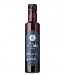 aceite de oliva casas de hualdo manzanilla botella de vidrio de 250ml 