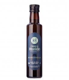 huile d'olive casas de hualdo manzanilla bouteille en verre de 250ml