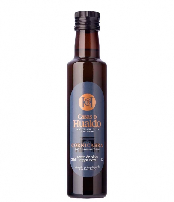 aceite de oliva casas de hualdo cornicabra botella de vidrio de  250ml 