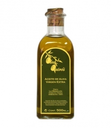 Oleo Quirós Arbequina de 500 ml. - Frasca Vidrio 500 ml.