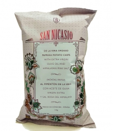 San Nicasio Patatas Fritas al pimentón de la Vera 150G - Bolsa 150 g.