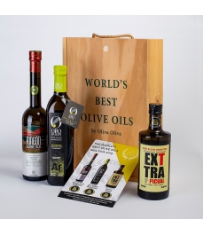 3 New York Gold Medals 2019 in a gourmet gift box - The most prized oils to give away