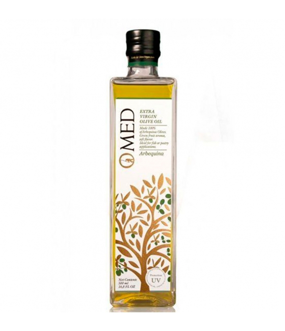 aceite de oliva omed arbequina edición limitada botella de vidrio de  500ml 