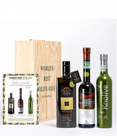 3 Mejores Aceites de oliva del Mundo 2019 en caja de madera