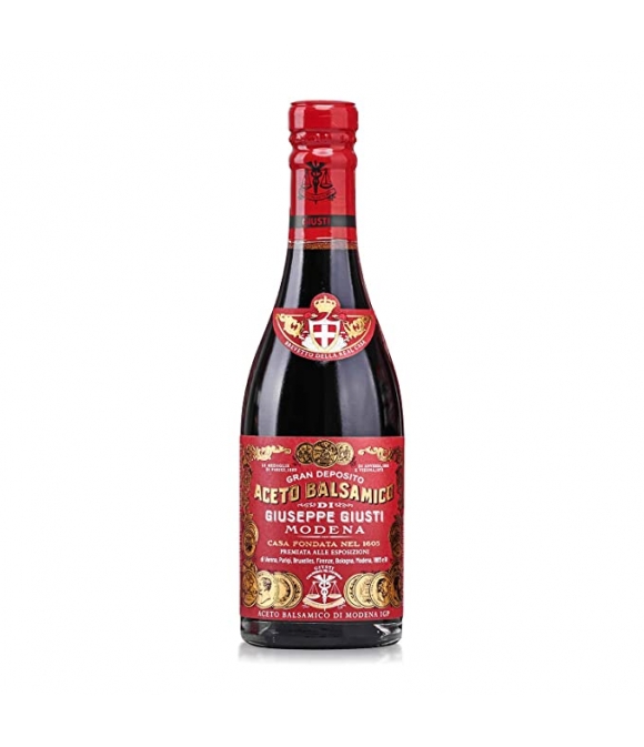 Giuseppe Giusti VINAIGRE BALSAMIQUE de MODÈNE Riccardo Giusti 3 médailles d'or Bouteille de 250 ML