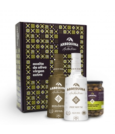 Arbequina Auténtica Premium y Ecológico - Caja "Modernista"