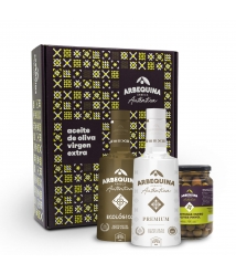 Arbequina Auténtica Premium y Ecológico - Caja "Modernista"