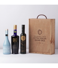 Mejores aceites del mundo (Mario Solinas) 2021 en caja de madera Mejores aceites del mundo (Mario Solinas) 2021 en caja de madera