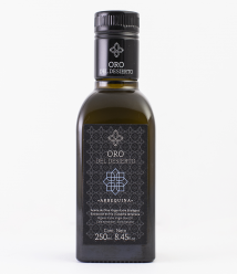 Oro del Desierto Arbequina - Bouteille en verre 250 ml.