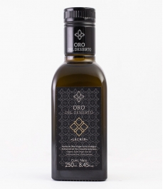 huile d'olive oro del desierto lechín bouteille en verre de 250 ml 