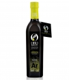 bouteille noire contient de l'huile d'olive arbequina à la vente de la marque d'or bailen est de 500 ml