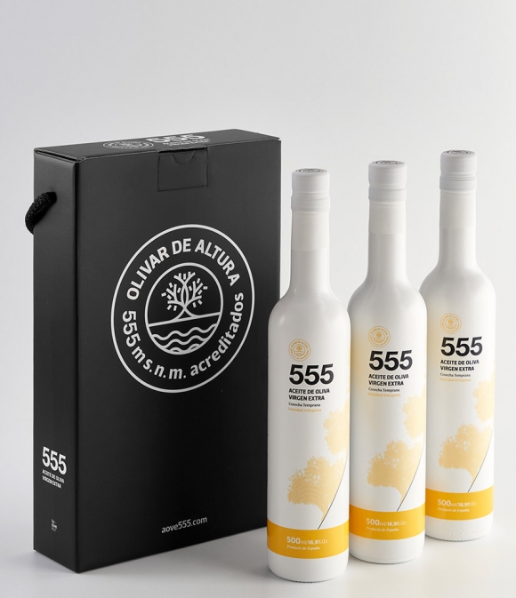 555 Geschenkbox Arbequina 3x500ml 