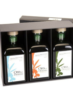 Oro del Desierto de 250 ml. - estuche 3 frascas vidrio 250 ml.