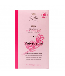 Dolfin Chocolate negro a la pimienta rosa - Tableta de 70 gr