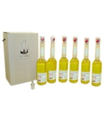 Eco Setrill - Caja 6 botellas vidrio 200 ml. + vertedor