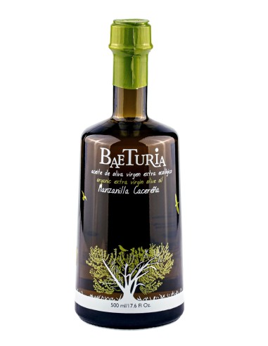 Baeturia Manzanilla Cacereña - Botella de vidrio 500 ml.