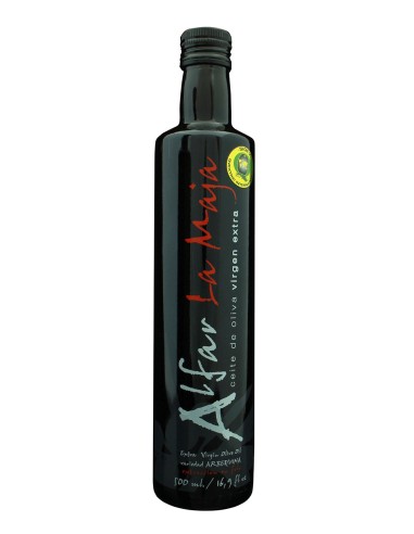 Alfar La Maja Arbequina - Botella de vidrio 500 ml.