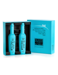 Castillo de Canena Ahumado - Estuche Regalo 2x250 ml. Castillo de Canena Ahumado - Estuche Regalo 2x250 ml.