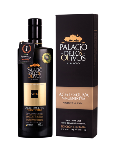 Palacio de los Olivos Picual - Estuche + Botella de vidrio 500 ml.