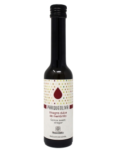 Parqueoliva Vinagre dulce ecológico de membrillo - Botella de vidrio 250 ml.
